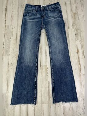 BKE Buckle Payton Boot Jeans Womens 25x31.5 (29x29) Blue Denim Stretch